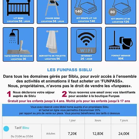 Kerlann 4 Etoiles Mobil 3 Chs 2 Sdb Aven Finistere Campsite Pont-Aven